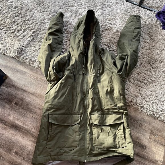 Bench Men's XL Army Olive Green Khaki Winter Jacket - Picture 3 of 14